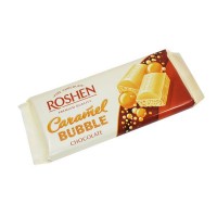 Шоколад Roshen білий карамельний пористий 80г
