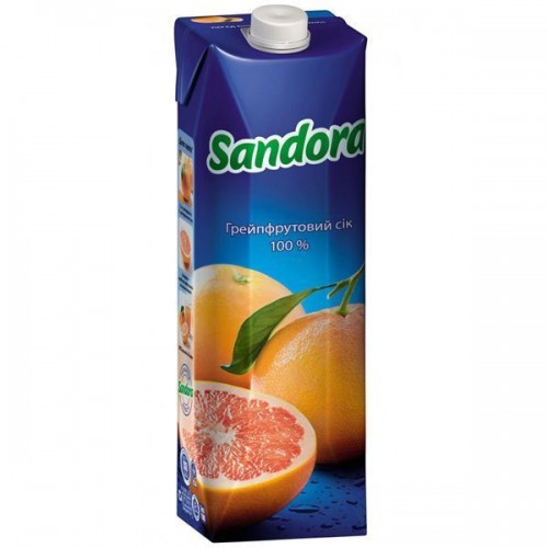 Сок Sandora Грейфрут, 1л Сок Sandora Грейфрут, 1л